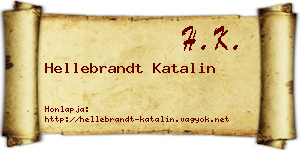 Hellebrandt Katalin névjegykártya
